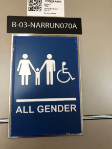 （サインはAll Genderに替わっていた）