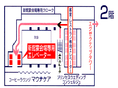 ２階のルート図